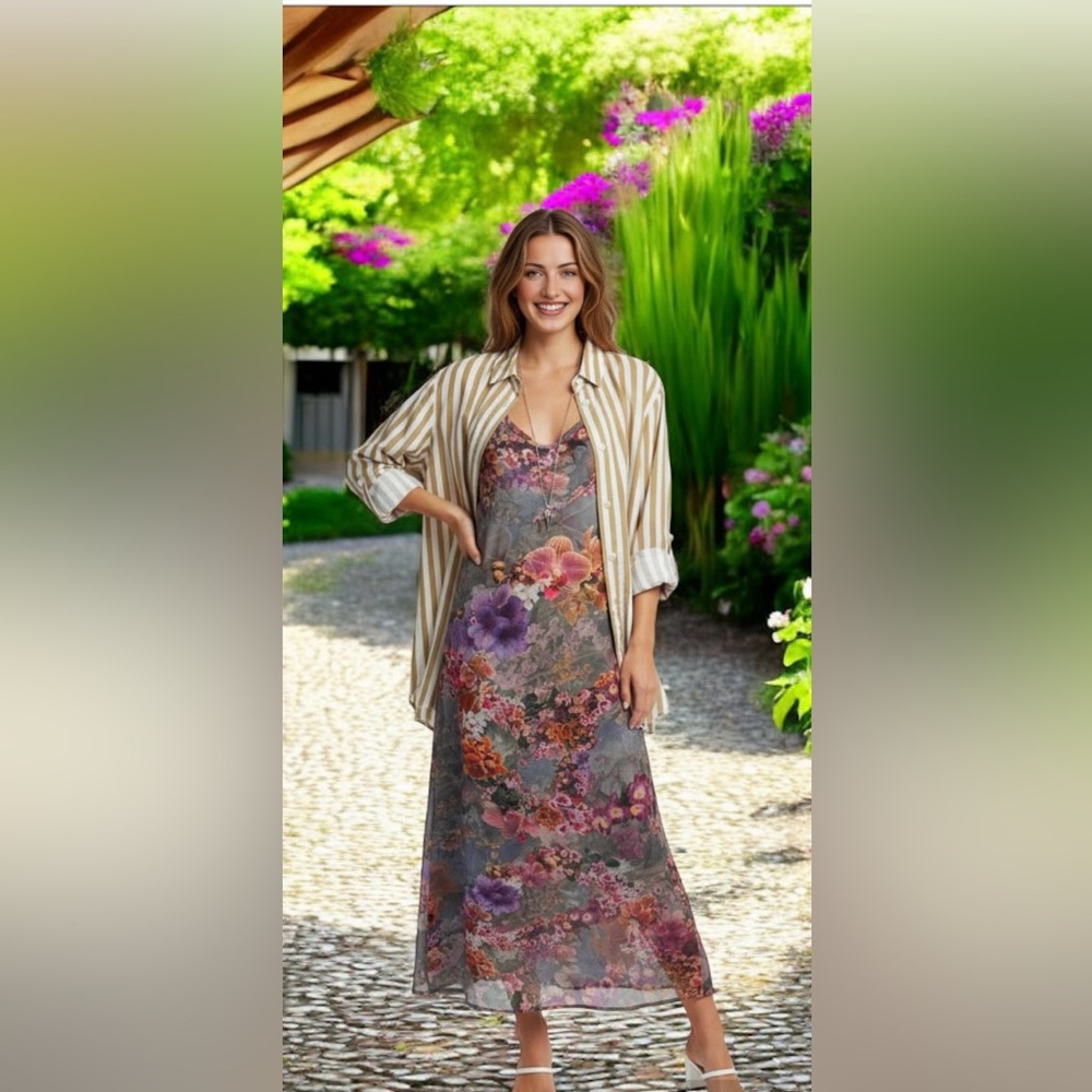 All Saints Multicolor Floral Dress
